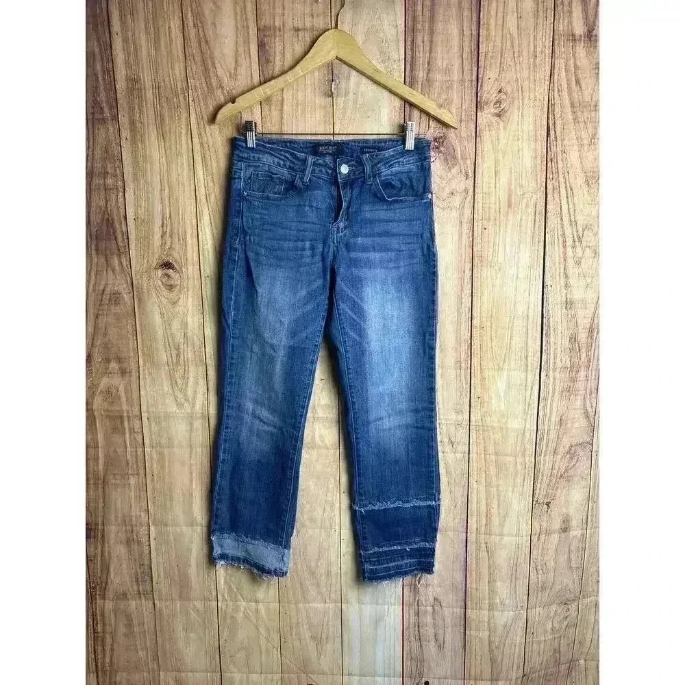 Judy Blue Crop Straight Leg Jeans with Stretch Size 5/27 Read desc